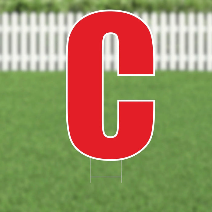 Yard Card Red Letter 21.5" | 1ct - Zurchers