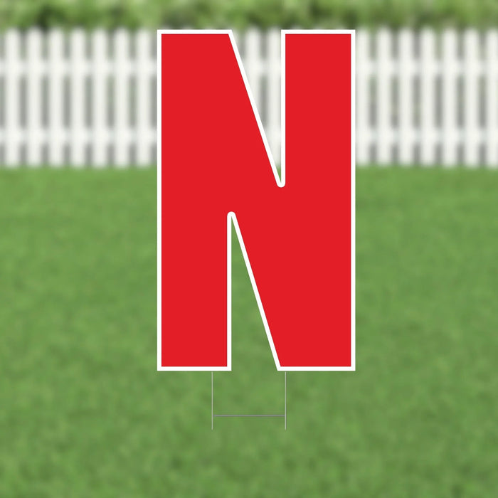 Yard Card Red Letter 21.5" | 1ct - Zurchers