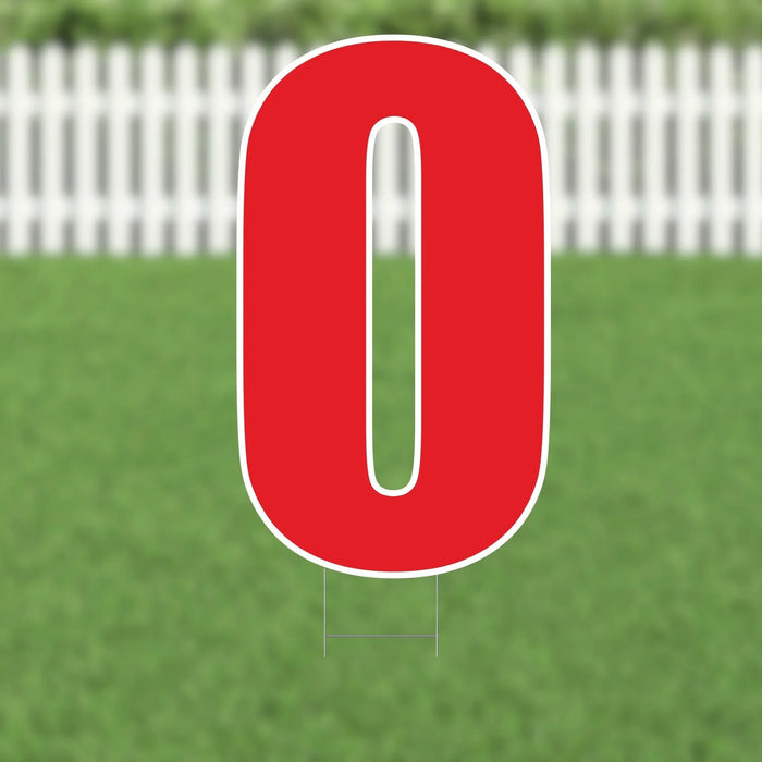 Yard Card Red Letter 21.5" | 1ct - Zurchers