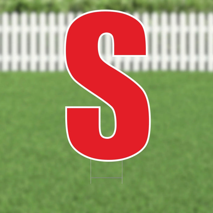 Yard Card Red Letter 21.5" | 1ct - Zurchers