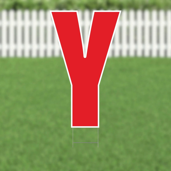 Yard Card Red Letter 21.5" | 1ct - Zurchers