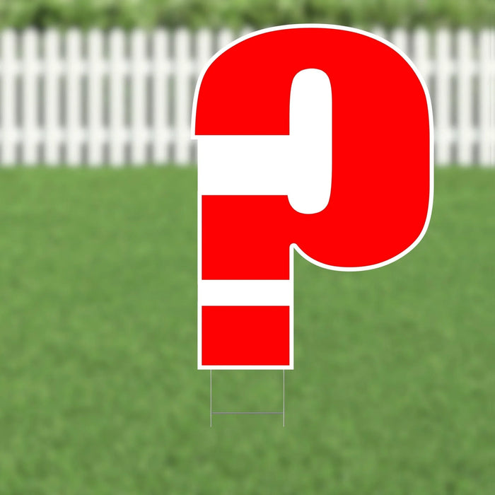 Yard Card Red Number/Symbol 21.5" | 1ct - Zurchers