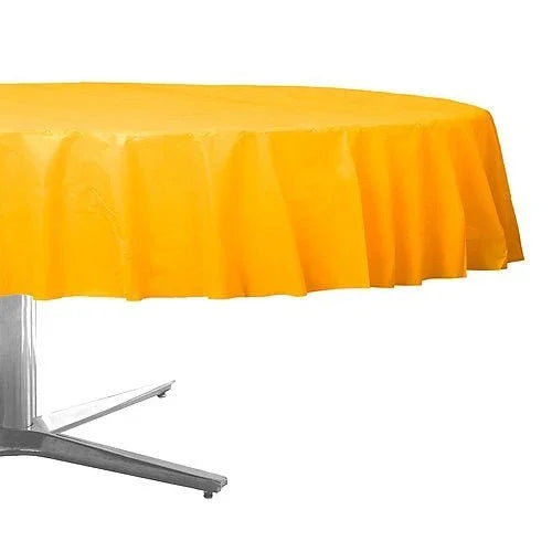 Yellow Round Table Cover 84" | 1ct - Zurchers