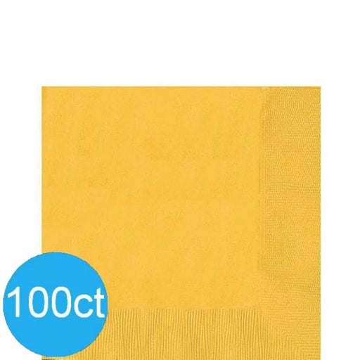 Yellow Sunshine Lunch Napkins | 100ct - Zurchers