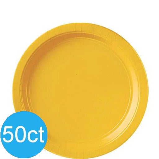 Yellow Sunshine Lunch Paper Plates 8.5" | 50ct - Zurchers