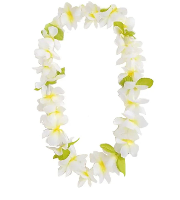 Yellow White Two - tone Flower Lei | 1ct - Zurchers