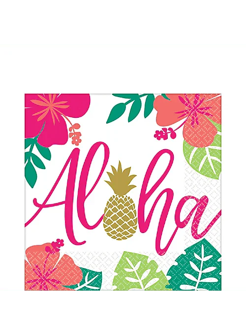 You Had Me At Aloha Lunch Napkins | 16ct - Zurchers