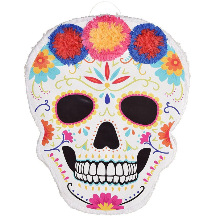 Halloween Day of The Dead Sugar Skull Piñata 21" | 1ct - Zurchers