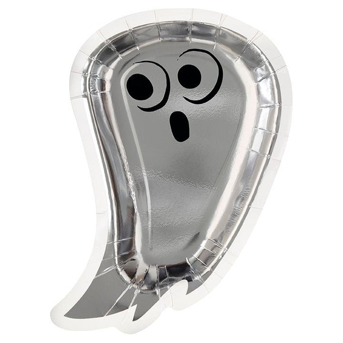 Halloween Bats & Boos Ghosts Shaped Dinner Plates 9" | 8ct - Zurchers