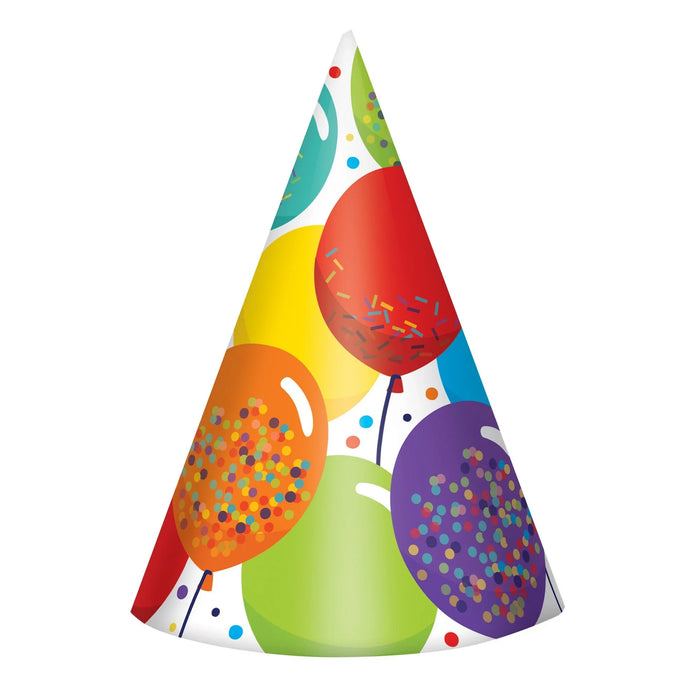 Birthday Celebration Cone Hats 7" | 6 ct - Zurchers