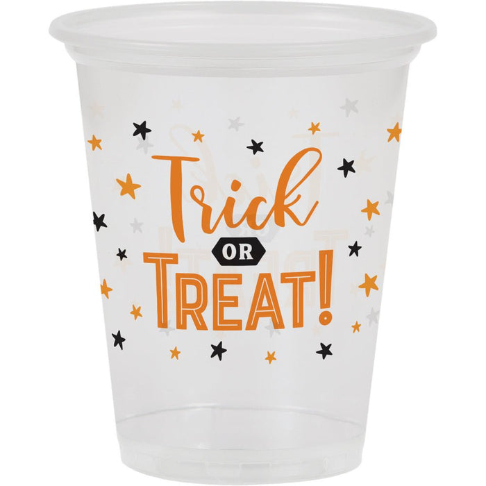 Halloween Trick or Treat Clear Cups 16oz | 8ct - Zurchers