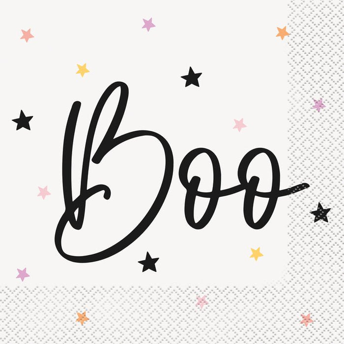 Halloween Posh "Boo" Luncheon Napkins | 16ct - Zurchers