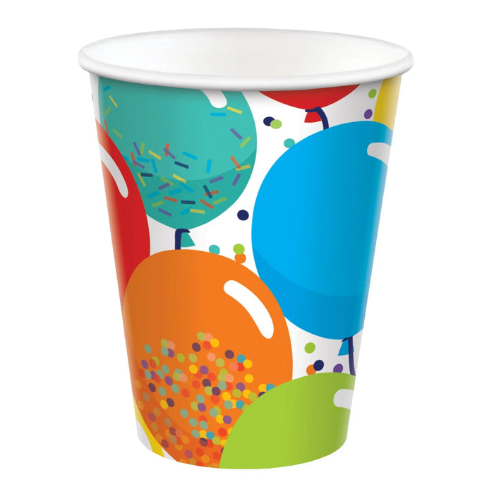 Birthday Celebration Paper Cups 9 oz | 50 ct - Zurchers