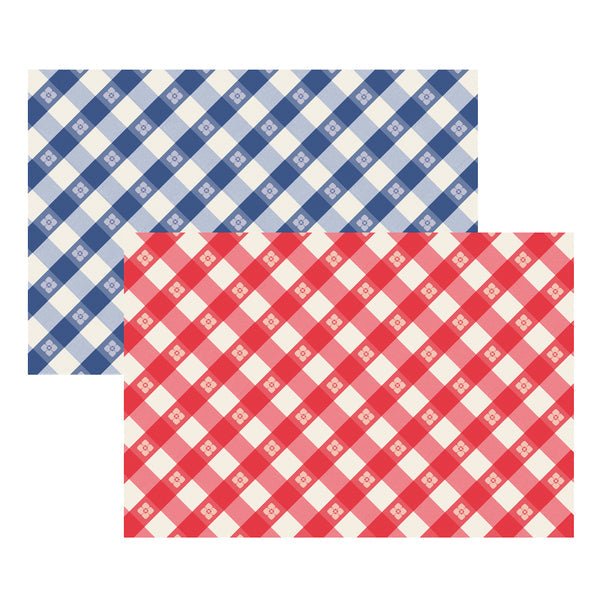 Picnic Check Placemat 18.5"x 12.5" | 24 ct - Zurchers