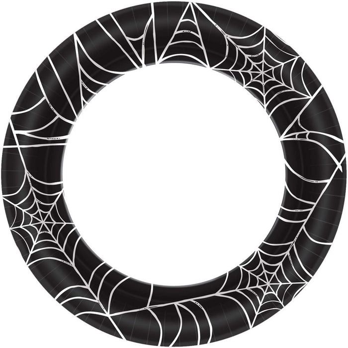 Halloween Spider Web Dinner Plates 10" | 40ct - Zurchers