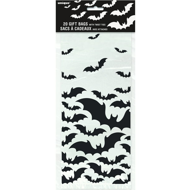 Black Bats Cello Bag Halloween 20pk - Zurchers