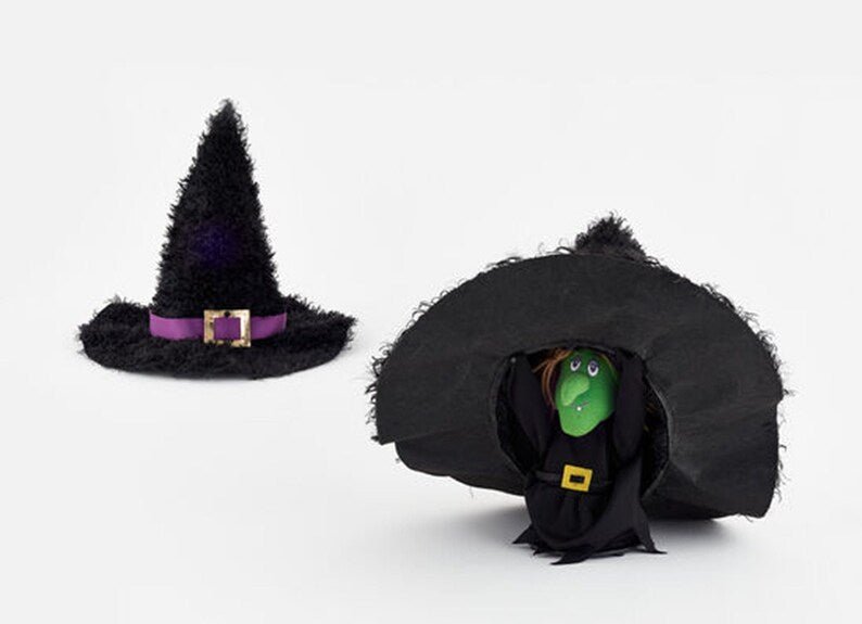 14in Peek A Boo Animated Witch Hat | 1 ct - Zurchers