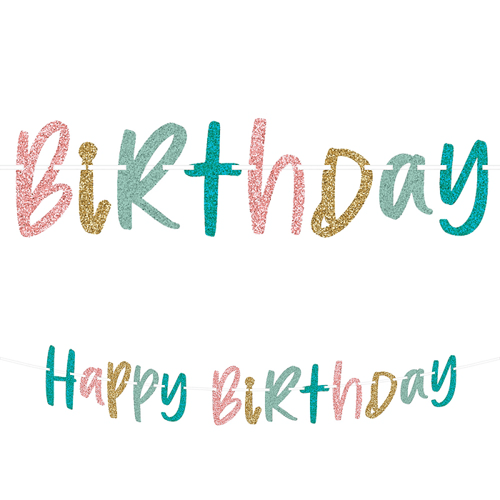 Happy Cake Day Glitter Banner | 1ct - Zurchers