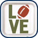 Football Tailgate Square Plate 7" | 8 ct - Zurchers