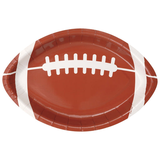 Football Shaped Paper plates 9" | 8 ct - Zurchers