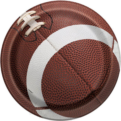 Football Party Round Plate 9" | 8 ct - Zurchers