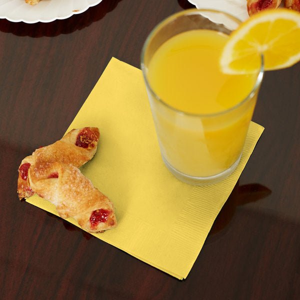 Light Yellow Beverage Napkins | 50ct - Zurchers