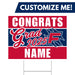 A Filer High School Custom Grad Yard Sign 24" x 18".