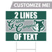 A Green Canyon High School Custom Yard Sign 24" x 18".