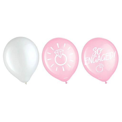 "I Do Crew" Confetti Latex Balloons 12" | 6 ct - Zurchers