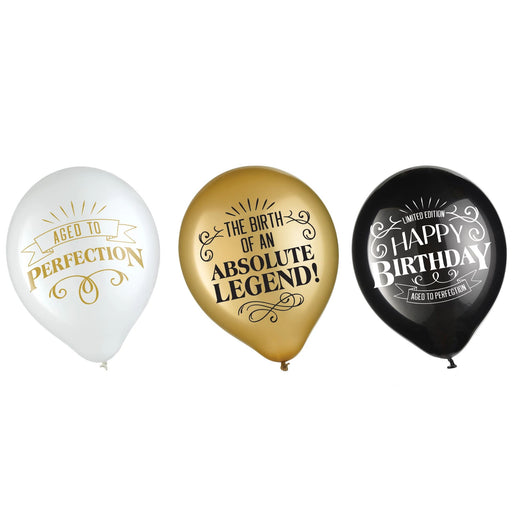 12" Better With Age Birthday Latex Balloon Pack | 15 ct - Zurchers