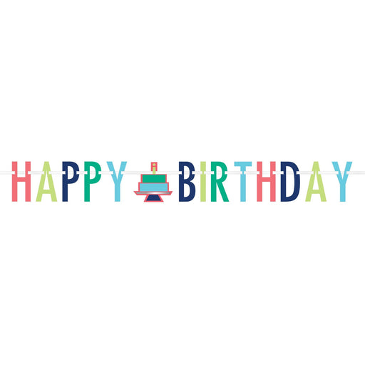 Modern Birthday Letter Banner, 12' | 1 ct - Zurchers