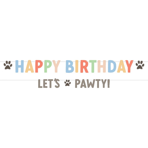 Pawsome Party "Happy Birthday" Letter Banner Kit | 2 pcs - Zurchers
