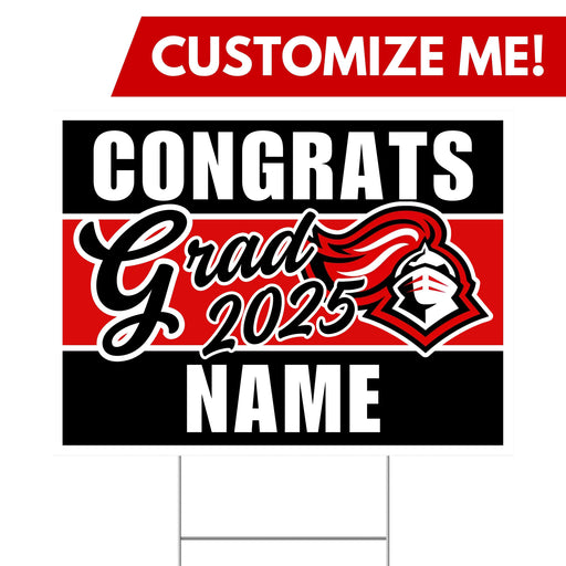 A Hillcrest ID High School Custom Grad Yard Sign 24" x 18".