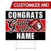 A Hillcrest ID High School Custom Grad Yard Sign 24" x 18".