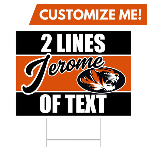 Jerome High School Custom Yard Sign 24" x 18" 