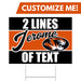 Jerome High School Custom Yard Sign 24" x 18" 
