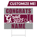 Jordan High School Custom Grad Yard Sign 24" x 18"t