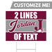 Jordan High School Custom Yard Sign 24" x 18"