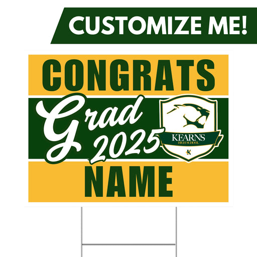 Kearns High School Custom Grad Yard Sign 24" x 18"