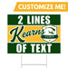 Kearns High School Custom Yard Sign 24" x 18"