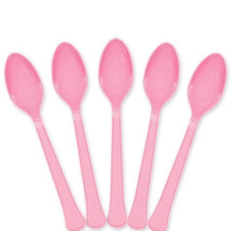 New Pink Plastic Spoons | 20ct - Zurchers