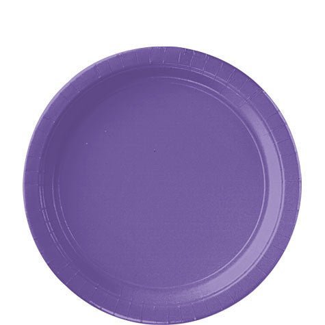 New Purple Lunch Paper Plates 8.5" | 20ct - Zurchers