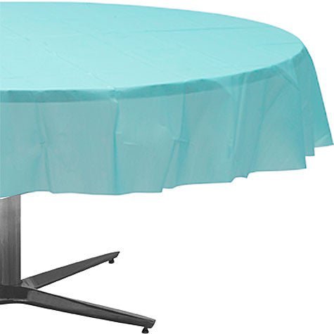Robin's Egg Blue Round Table Cover | 84" - Zurchers