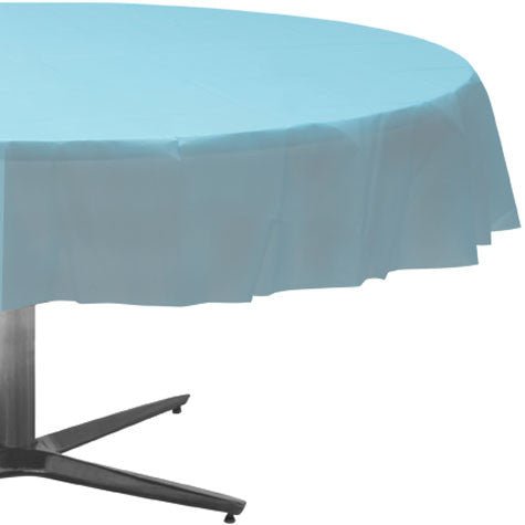 Caribbean Blue Round Table Cloth 84" | 1ct - Zurchers