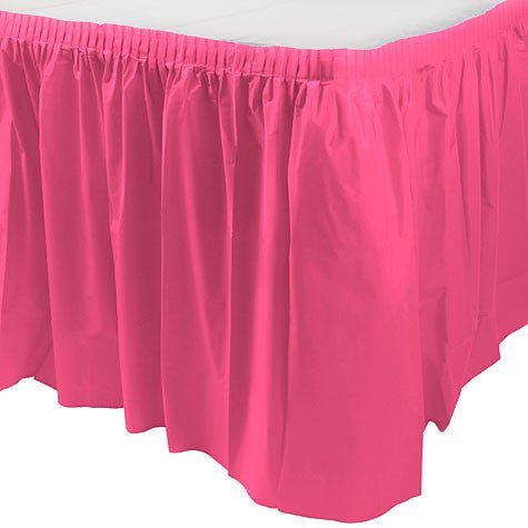 Bright Pink Table Skirt | 1ct, 29" x 168" - Zurchers