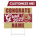 A 24" x 18" Logan High School Custom Grad Yard Sign.