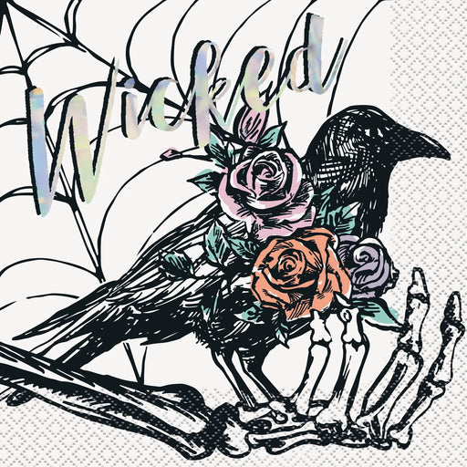 Hauntings Iridescent Lunch Napkins | 16 ct - Zurchers