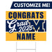 A 24" x 18" Meridian High School Custom Grad Yard Sign.