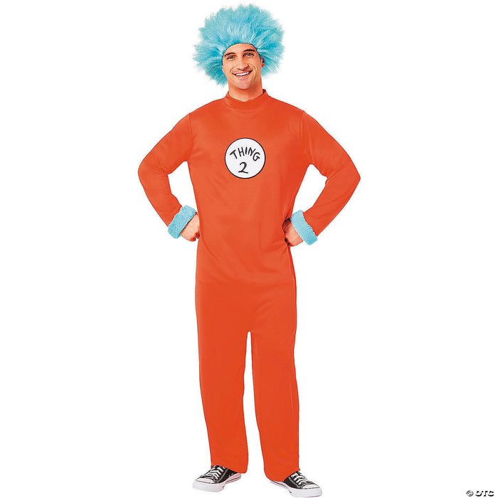 Adults Dr. Seuss™ Thing 1 or Thing 2 Jumpsuit Costume – Extra Large | 1ct - Zurchers