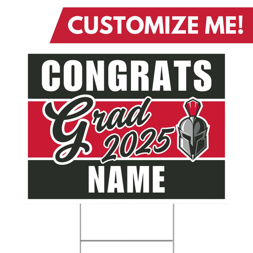 A 24" x 18" Mountain Ridge High School Custom Grad Yard Sign.